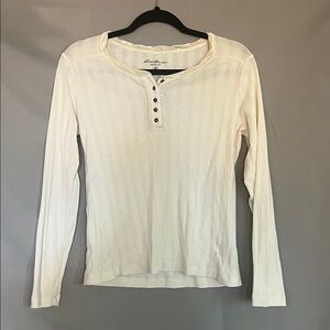 Coldwater Creek Ivory Long Sleeve Top
